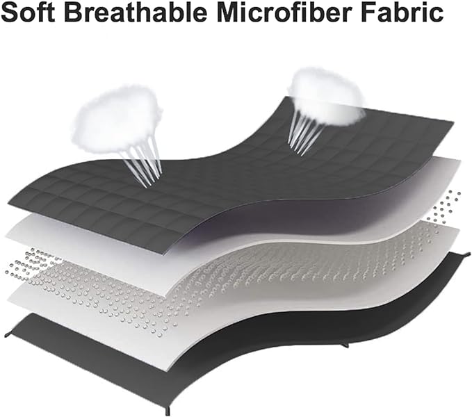 Weighted Blanket 25lbs 88"x104" Cooling Breathable Heavy Blanket Microfiber Material with Glass Beads for Adult All-Season Summer Fall Winter Soft Thick Comfort