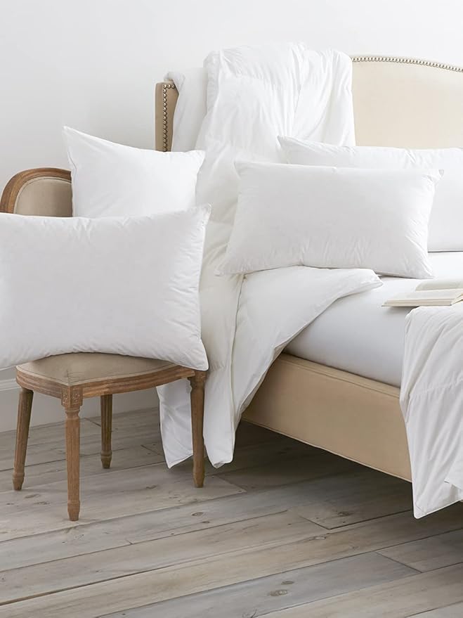 BOLL & BRANCH Down Alternative Pillow - Firm, King - Cooling Shell - Hypoallergenic Primaloft Luxury Down Alternative Fill - Superior Support