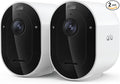 Arlo Pro Security Camera (6th Gen - 2025 Release) - 2K HDR, Battery Power, Event Captions, Emergency Response, 1-Month Trial of Secure Plan, 160° Field of View, Dual-Band WiFi, Spotlight, 2 Cam, White
