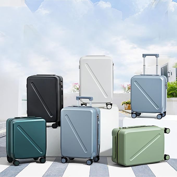 MILADA 2 Piece Luggage Sets, Hard Case Luggage set TSA Approved, Suitcase With Wheels Set 20 Inch Carry On Bag Luggage 28 Inch For Long Trip, Smoke White