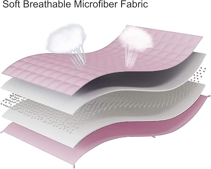L'AGRATY Weighted Blanket - 60"x80" 15lbs Cooling Breathable Heavy Blanket Microfiber Material with Glass Beads for Adult All-Season Summer Fall Winter Soft Thick Comfort