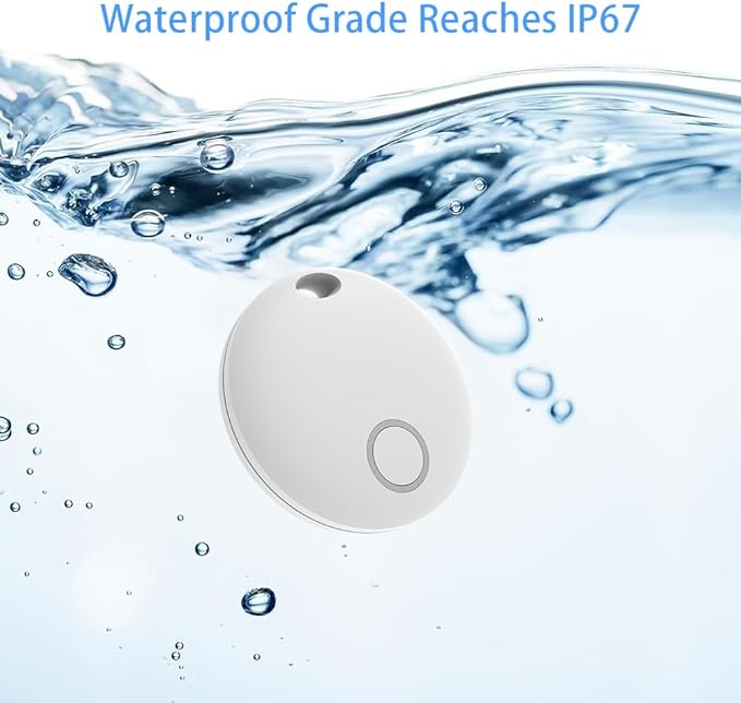 Air Tracker Tags-2 Pack [Apple MFi Certified] (iOS Only), Smart Bluetooth Tracker, Compatible with Apple Find My, Item Locator for Keys, Luggage, Wallet, Suitcase, Bags, IP67 Waterproof
