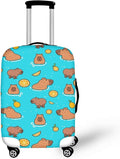 Capybara Suitcase Cover Elastic Luggage Covers for Suitcase Fit 18-21 Inch, Zip Closure Baggage Case Anti-Scratch Luggage Covers Protector Cute Cartoon Animal Baggage Cover