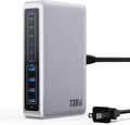 730W USB C Charger Block,GaN IV Fast Charging Station Hub 10 Ports,QC4.0+3 PD 100W USB C Laptop Charger Ports Power Adapter Compatible with MacBook Air/Pro,DELL,iPhone 16/15/14/13,iPad,Steam Deck
