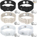Motion Sickness Bracelets Sea Sickness Wristbands for Motion Sickness / Morning Sickness /Pregnancy Nausea Nausea Bands Acupressure Wristband Motion Sickness Bands(3Pairs-Black+Starlight+Transparent)