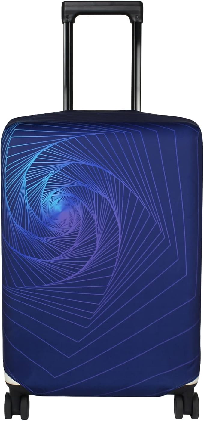Explore Land Travel Luggage Cover Suitcase Protector Fits 18-22 Inch Case (Gyrotropic, S)