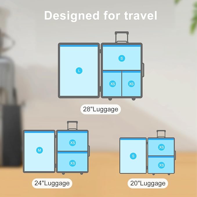 Combo 12 Pack Travel Vacuum Bags with Portable Electric Pump, Space Saver Vacuum Storage Bags for Clothing and Luggage, Travel Essentials