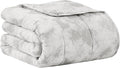 L'AGRATY Weighted Blanket - 48"x72" 15lbs Cooling Breathable Heavy Blanket Microfiber Material with Glass Beads for Adult All-Season Summer Fall Winter Soft Thick Comfort