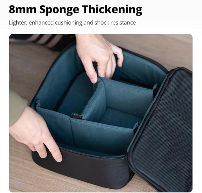 AMBITFUL Carrying Bag Zoom P7 for Photography Equipments with Large Capacity, Multi-functional Storage Case for Mini Drone and Other Accessories,with Thick Sponges and Interial Mesh Layer