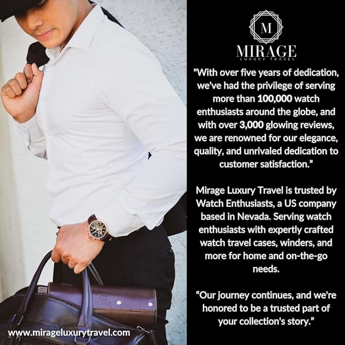 Single Watch Roll Case Watch Travel Case Box 1 Watch Display Case Slate Gray Swiss Motif Design Vegan Leather