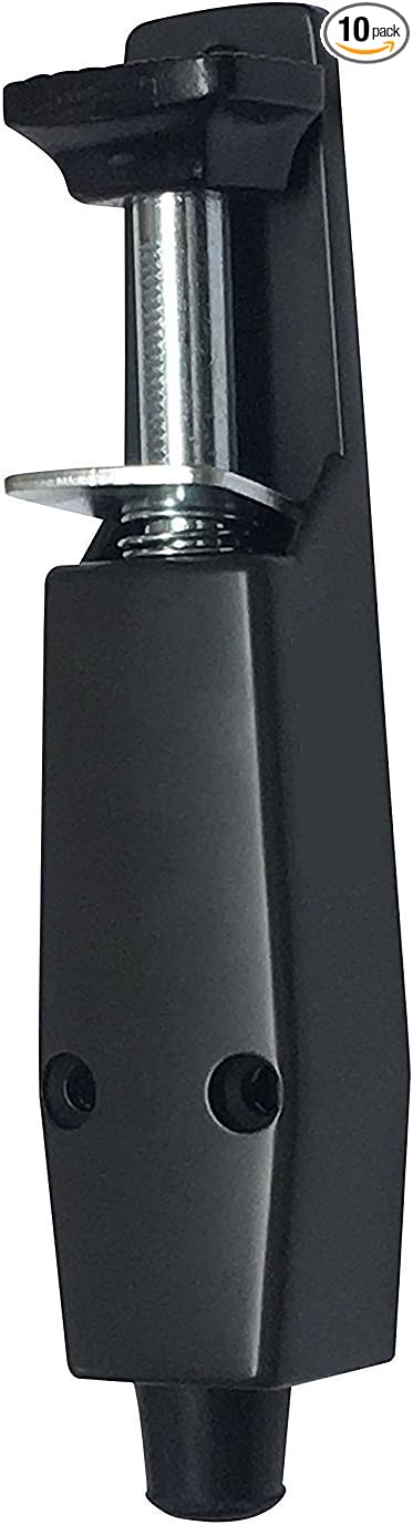Pacific Doorware Heavy Duty Spring Loaded Step Down Push On Door Holder/Stopper (10, Duronotic)
