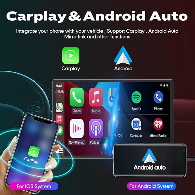 Kunfine CarPlay Android Auto Navigation Stereo GPS Radio Reverse Camera Display 13.1" QLED Touchscreen Headunit Tablet Pad Media Player for Subaru Forester 2007-2013, if Applicable Octa Core 6G+128G