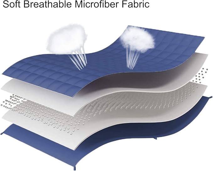 L'AGRATY Weighted Blanket - 88"x104" 25lbs Cooling Breathable Heavy Blanket Microfiber Material with Glass Beads for Adult All-Season Summer Fall Winter Soft Thick Comfort