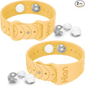 Motion Sickness Bracelets Sea Sickness Wristbands for Motion Sickness/Morning Sickness/Pregnancy Nausea Anti Nausea Bands Acupressure Wristband Motion Sickness Bands（1 Pair Sunglow）