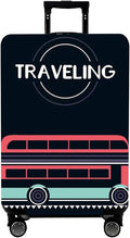 WUJIAONIAO Travel Luggage Cover Baggage Suitcase Cover Protector Skins 18-32 Inch (TRAVELING, S (for 18-20 inch luggage))