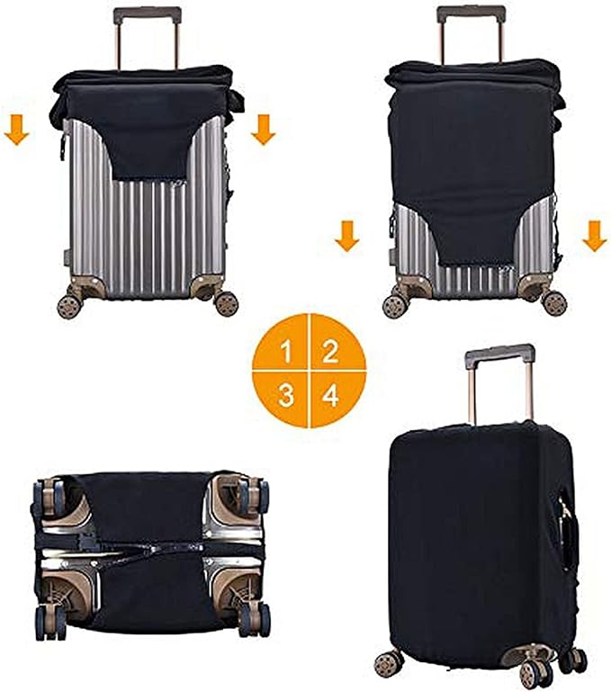Let The Adventure Begin Luggage Cover Washable Suitcase Protector, Luggage Tag Travel Birthday Gifts For Men Women (XL 29-32 Inch Luggage)