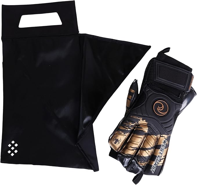 Salt Glove Bag Smell-Proof Durable Odor Containing Bag for Gloves - Extra Large - Water-Resistant and Easy to Clean Smell Proof Bag - Black