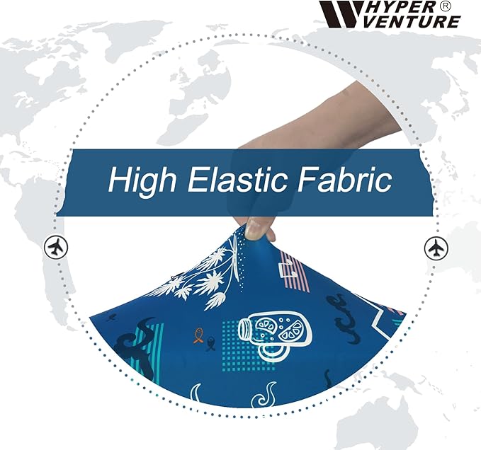 HYPER VENTURE Washable Luggage Cover - Fashion Suitcase Protector Fits 27-30 Inch Luggage (Hawaii Beach, L)