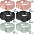 Motion Sickness Bracelets Sea Sickness Wristbands for Motion Sickness / Morning Sickness /Pregnancy Nausea Anti Nausea Wristband Acupressure Nausea Bands Motion Sickness Bands(3Pairs-Pink+Black+Beryl)