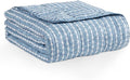 L'AGRATY Weighted Blanket - 60"x80" 20lbs Cooling Breathable Heavy Blanket Microfiber Material with Glass Beads Big Blanket for Adult All-season Summer Fall Winter Soft Thick Comfort Blanket
