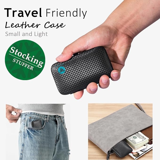Manicure Set 9 in 1 Stainless Steel, Nail Clippers Scissors Pedicure Tools Kit - Portable Travel Grooming Kit for Men and Women with Leather Case (Blue-BIG Nail Clipper)