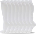 Compression Socks for Women Men Circulation Knee High 8 Pairs for Nurses, Running, Travel, Athletic
