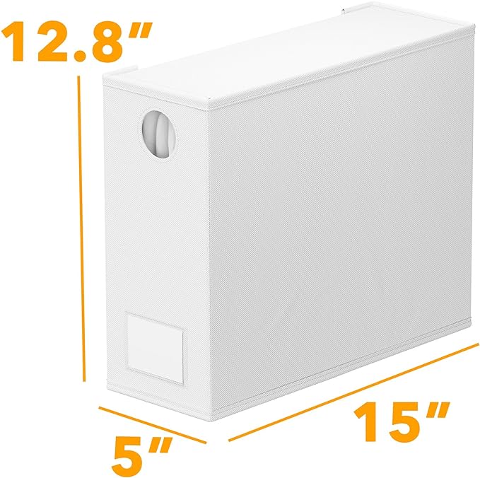 SpaceAid 8 Pack Bed Sheet Organizers and Storage, Foldable Organizer for Linen Closet, Sheets Set Folder Keeper with Window XL (Queen & King Size) Organizing Bedding Container, White 91ZDSN-SL24-W8