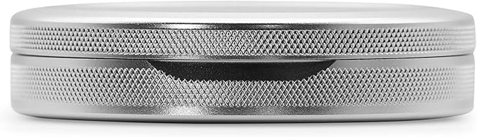 Metal Pouch Can | Metal Container | Slim EDC Pocket Tin | Airtight & Moisture-Resistant | Compact Daily Organizer | Pill Case & Travel Tin | Father’s Day Gift for Dad | (Insignia Ed, Silver, Tall)