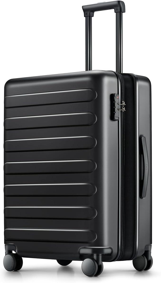 Carry on Luggage 22 X 14 X 9 Airline Approved, 20 Inch Luggage for 3-5 Days Travel, Double Spinner Wheels, 100% Hardshell PC, TSA Lock (00-Black (Expandable), Carry-On 20-Inch)