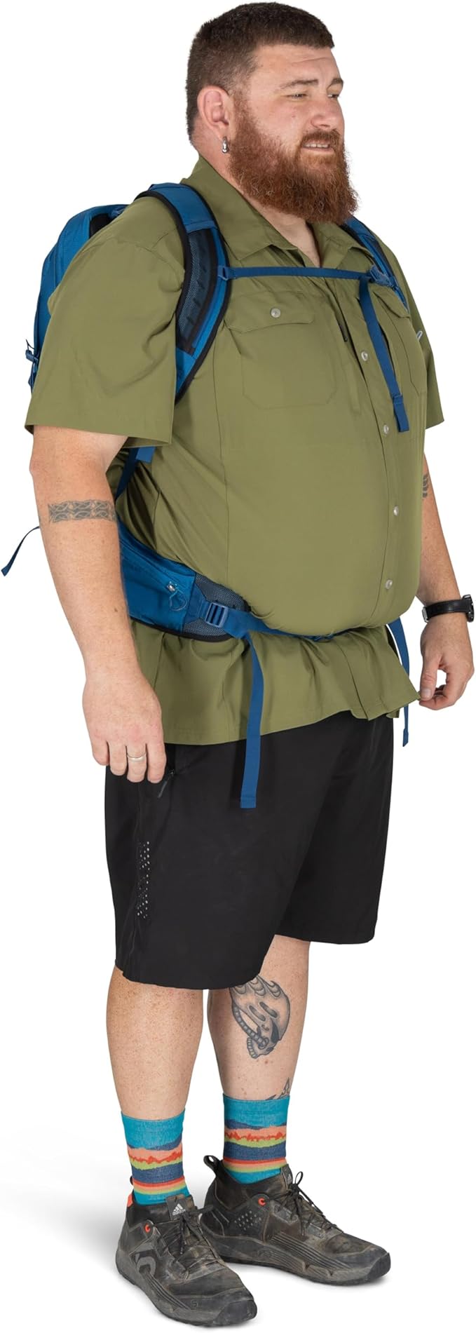 Osprey Talon 22L Men's Lightweight Hiking Backpack with Hipbelt, Green Canopy/Pine Leaf, Extended Fit
