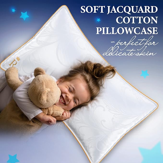 Royal Therapy White Goose Feathers and Down Pillow, Premium White Bed Sleeping Breathable