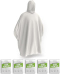 Hagon PRO Disposable Rain Ponchos for Adults (5 Pack)