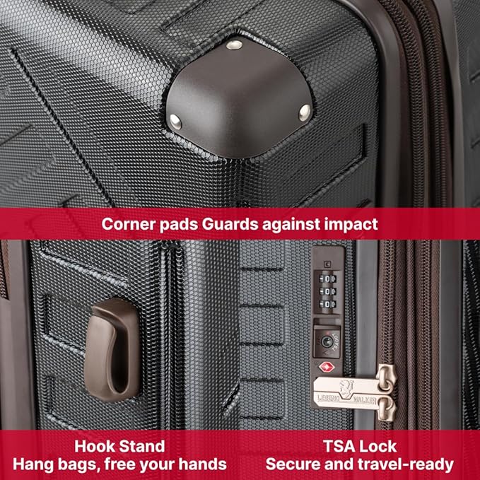 LEGEND WALKER DECK Hardside Expandable Luggage, 26 inch, Green, 5514-59-GR