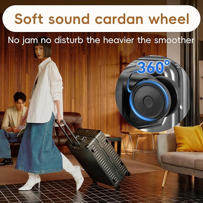 ROAMING Zipperless Luggage 28 Inch with Aluminum Frame, Checked-Large Lightweight 3-Layer PC Hard Shell Suitcase with Spinner Wheels, Metal Travel Luggage with Three TSA Locks, gray