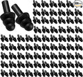 TrelaCo 200 Pairs Silicone Ear Plugs Soft Reusable Waterproof Ear Plugs for Sleeping Noise Swimming Hearing Protection Earplugs Shooting Construction Hunting Music Concerts (Black)