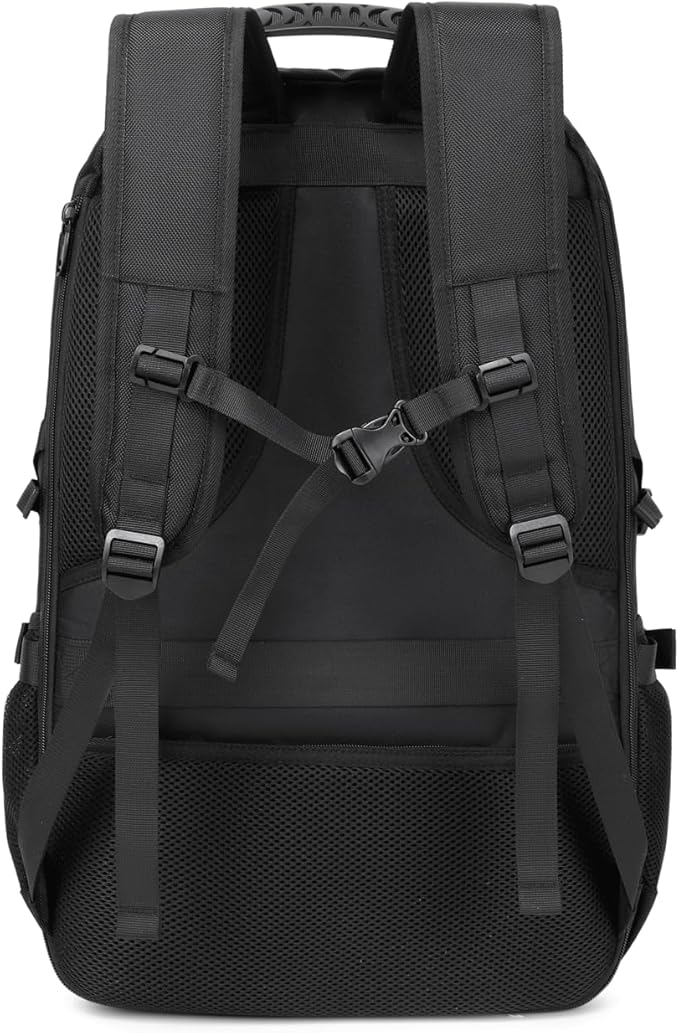 17.3 Inch Travel Laptop Backpack with Shoe Compartment,50L Carry on Flight Approved Backpacks Multiple Compartments,Water Resistant Anti Theft Bag with USB Charging Port,for Men Women
