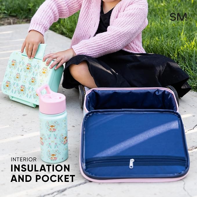 Simple Modern Disney Kids Lunch Box for School | Reusable Insulated Lunch Bag for Toddler, Girl, and Boy | Meal Containers with Exterior & Interior Pockets | Hadley Collection | Mickey Mouse Fun