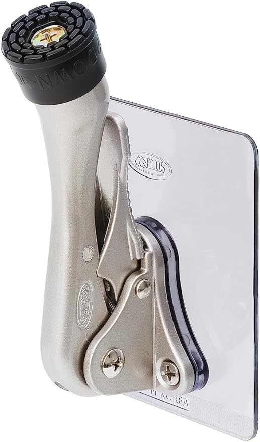 One-Touch Doorstop Adhesive Bracket (Satin Nickel, 4inch x 2pack)