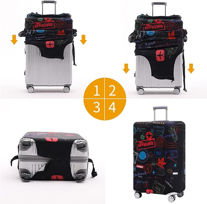 Travelkin Luggage Cover Suitcase Cover Suitcase Protector Fit 22-25 Inch Luggage