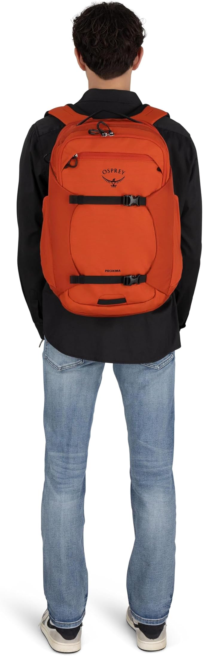 Osprey Proxima 30L Campus Laptop Backpack - Organized Everyday Pack with Tech Storage, Water Bottle Pockets, and Comfortable Carry - Perfect for School, Commute, and Travel, Kazuma Print/Toffee Orange