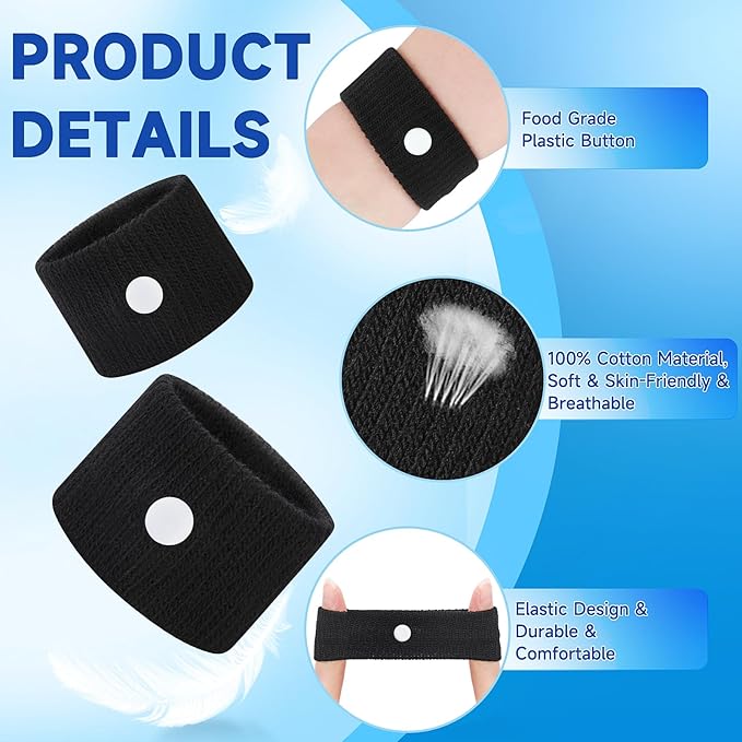 LYJEE Motion Sickness Bands for Adults and Kids Nausea Relief for Pregnant Women Seasickness Wristband for Cruise Ship Essentials