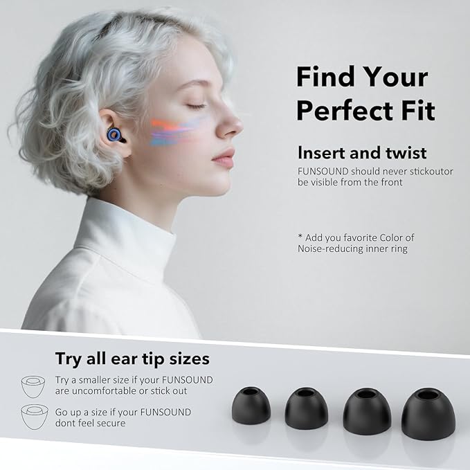 Ear Plugs for Sleeping Noise Cancelling -30dB, 2-Pack Reusable Soft Noise Reduction Ear Plugs for Sleep, Travel,Deep Focus, Hearing Protection,Concert with Carrying Case(White*2)