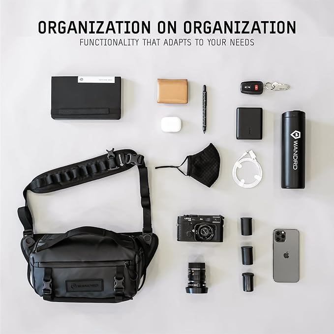 WANDRD ROGUE V1 6L Sling: Compact Camera Sling and Crossbody Bag with Fast Access, 3-Way Carry– Lightweight Everyday Bag Great for Travel, Photography, and Daily Use (Sedona Orange)