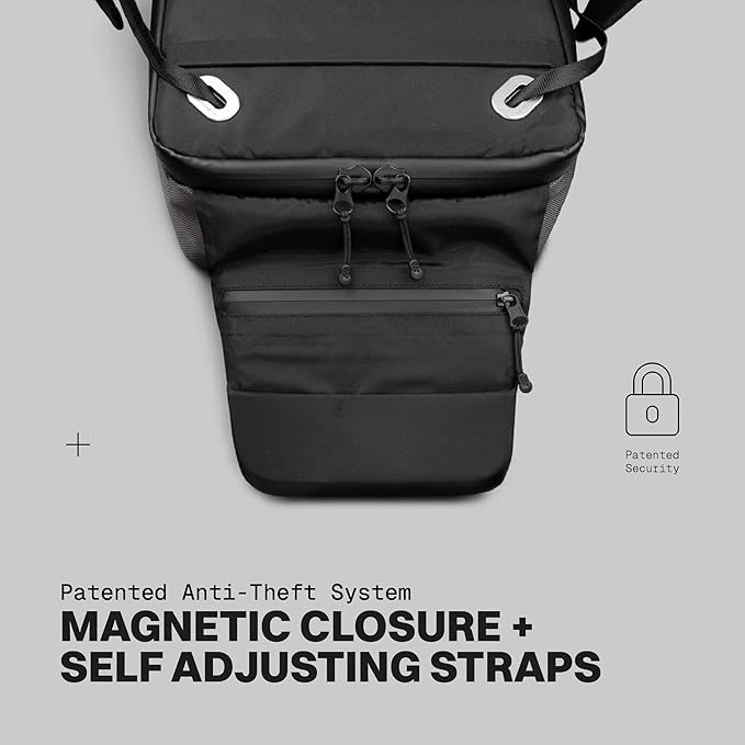 The Frenchie Co. - Super Light Ballistic Speed Backpack - Expandable Lightweight Design - Anti-Theft Magnetic Closure - Self-Adjusting Comfort Straps - Water-Resistant Ballistic Nylon