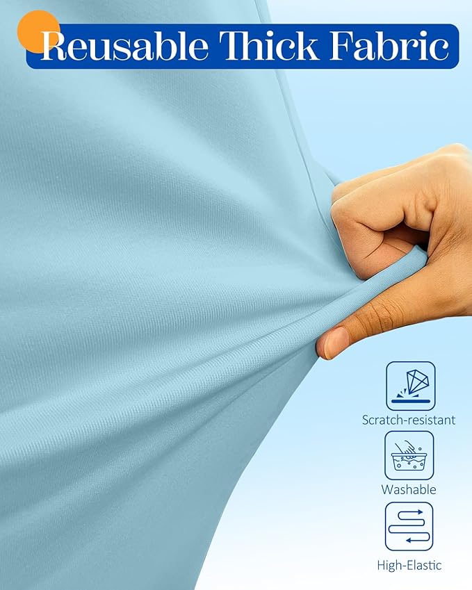 Slohif Luggage Cover for Suitcase Tsa Approved Protector - Luggage Sleeve Suit Case Cover Travel Stretch Large Baggage Case Protective Washable Fit 22-24 Inch Light Blue