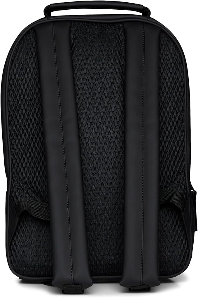 RAINS Large Book Daypack, Backpack, Laptop Bag, Waterproof, 2 Year Warranty, Black