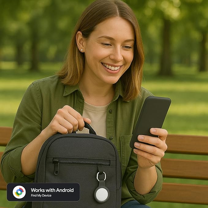 air Tags-4 Pack Android,Android Compatible Air Tracker Tag - Tracker Tags for Android Phones, Supports Google Find My Device, 2025 New Model (4 Pack Multiple Colors)