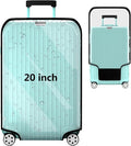 Suitcase Covers For Luggage, 20 Inch Clear PVC Luggage Covers Protector Full Thicken Transparent Waterproof Suitcase Sleeve With Large Velcro for 20" Wheeled Suitcases