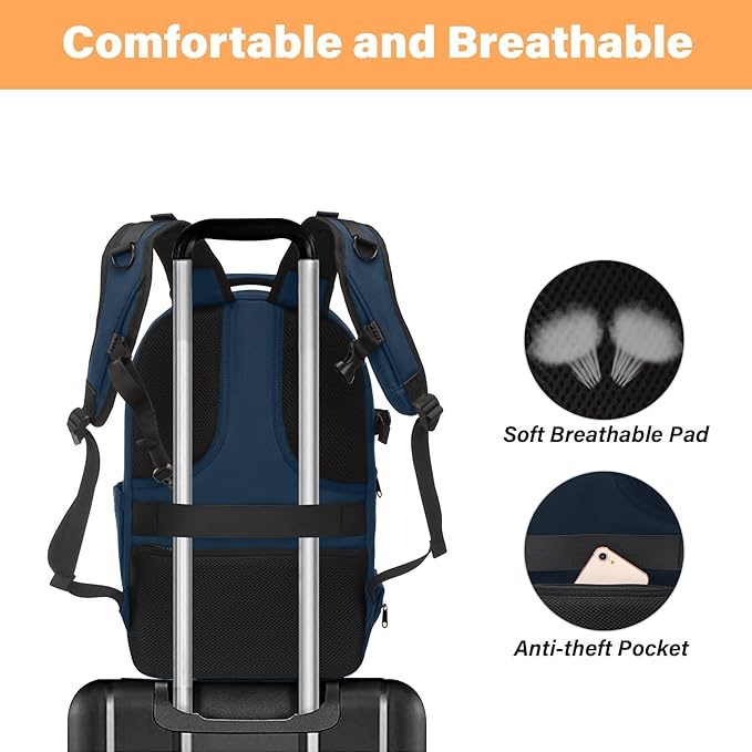 MOSISO Camera Backpack, DSLR/SLR/Mirrorless Photography Camera Bag Waterproof Artistic Geometric Hardshell Case with Tripod Holder&15-16 inch Laptop Compartment for Canon/Nikon/Sony, Steel Blue
