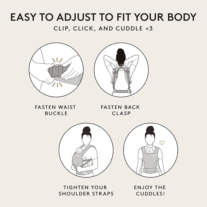 Baby Tula Explore Carriers - Breathable Baby Carrier Newborn to Toddler - Adjustable Toddler Carrier - Multiple Ergonomic Positions Front and Back - Ergonomic Fit for 7-45 lb - Mesh, Overcast